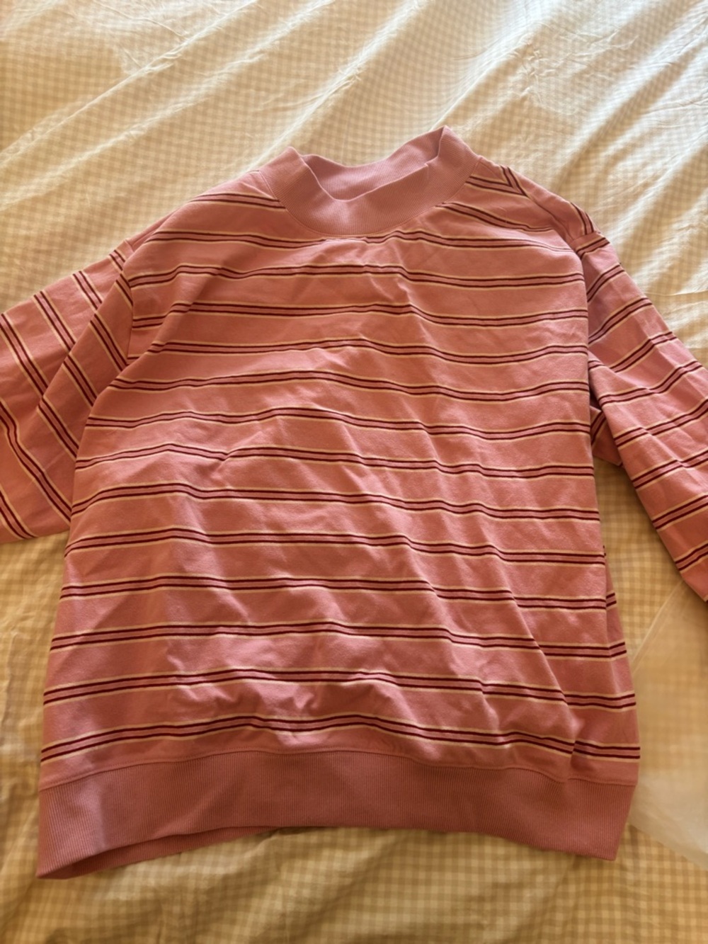 Parke Valentines Day Striped Mockneck